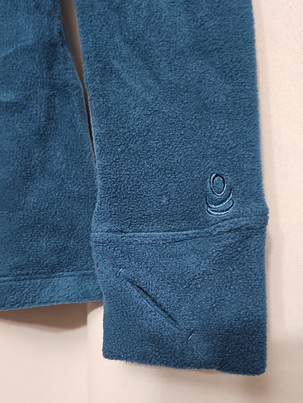 Cuddl Duds Fleecewear Half Zip Hoodie with Stretch Long Sleevel Turquoise XS New - Picture 5 of 10
